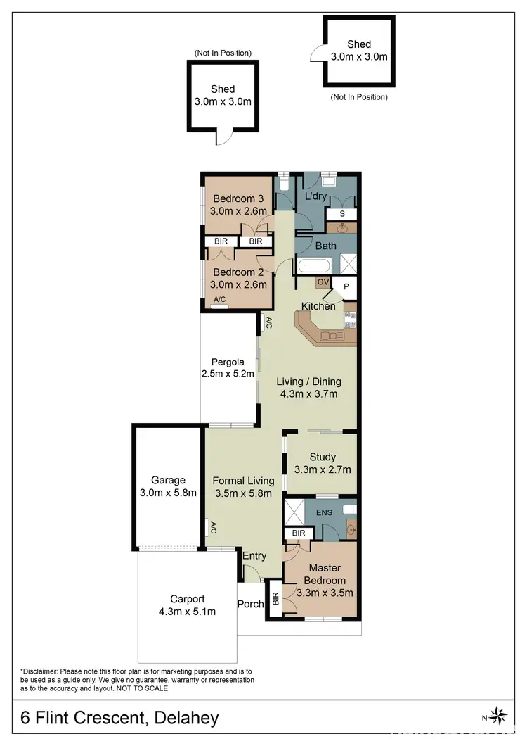 Floorplan of Homely house listing, 6 Flint Crescent, Delahey VIC 3037