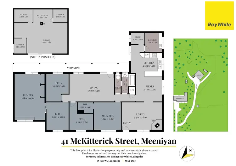 Floorplan of Homely rural property listing, 41 McKitterick Street, Meeniyan VIC 3956