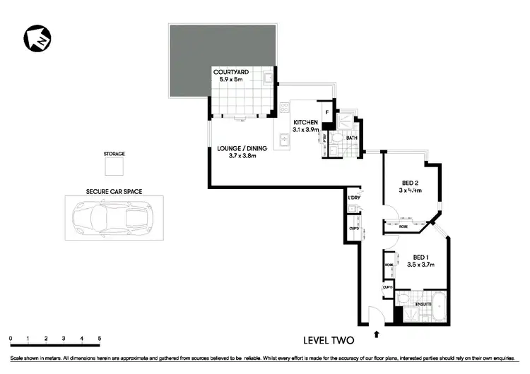 Floorplan of Homely unit listing, 13/6-8 Drovers Way, Lindfield NSW 2070