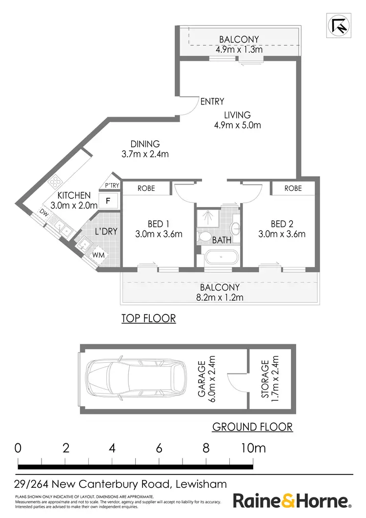 Floorplan of Homely apartment listing, 29/264-272 New Canterbury Road, Lewisham NSW 2049