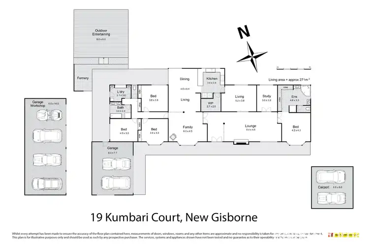 Floorplan of Homely house listing, 19 Kumbari Court, New Gisborne VIC 3438