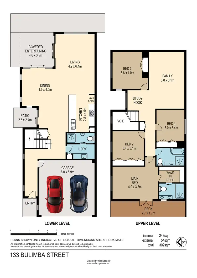 Floorplan of Homely house listing, 133 Bulimba Street, Bulimba QLD 4171