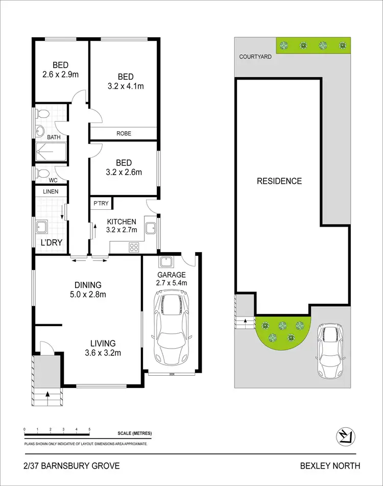 Floorplan of Homely villa listing, 2/37-39 Barnsbury Grove, Bexley North NSW 2207