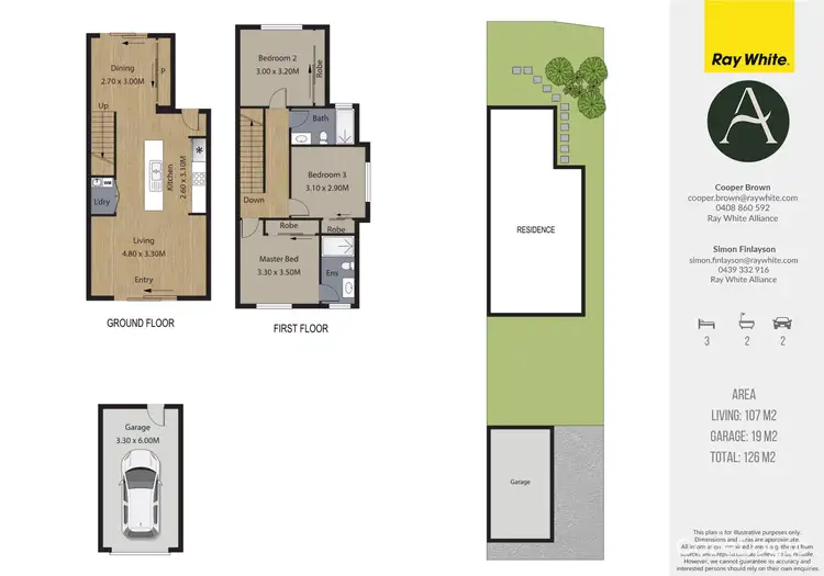 Floorplan of Homely house listing, 6 Tim Place, Coomera QLD 4209
