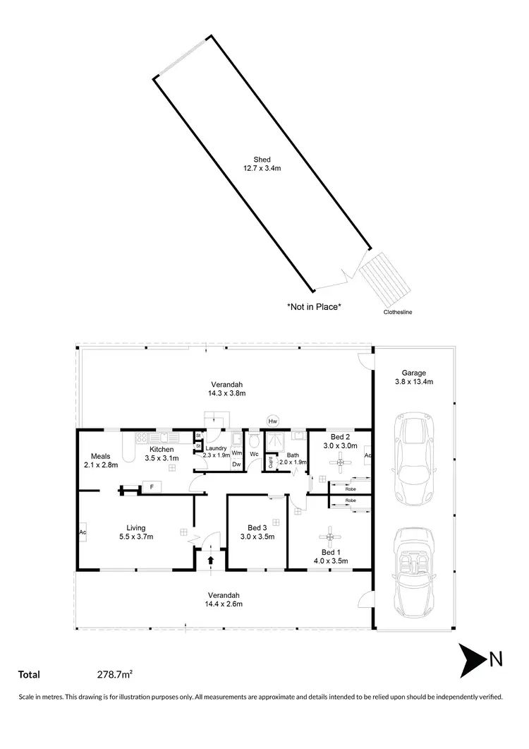 Floorplan of Homely house listing, 10 Norseman Avenue, Hillcrest SA 5086