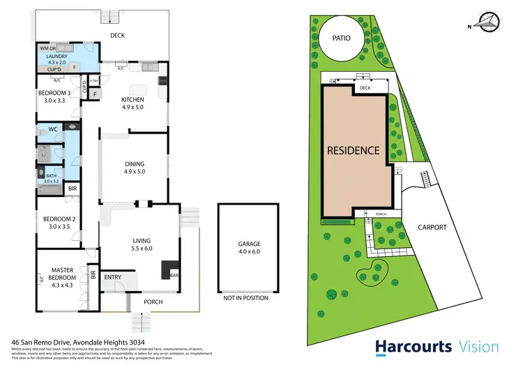Floorplan of Homely house listing, 46 San Remo Drive, Avondale Heights VIC 3034