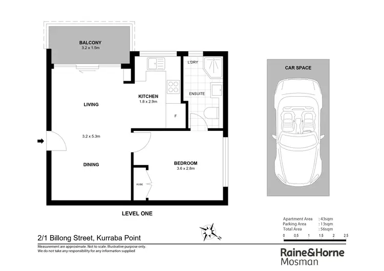 Floorplan of Homely apartment listing, 2/1 Billong Street, Kurraba Point NSW 2089