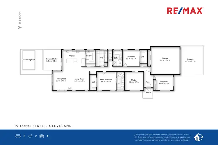Floorplan of Homely house listing, 19 Long Street, Cleveland QLD 4163
