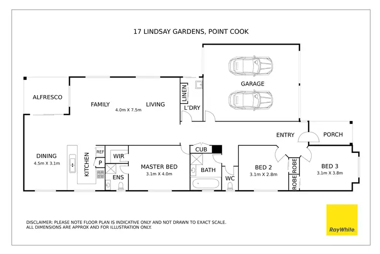 Floorplan of Homely house listing, 17 Lindsay Gardens, Point Cook VIC 3030