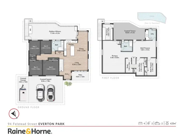 Floorplan of Homely house listing, 94 Felstead Street, Everton Park QLD 4053