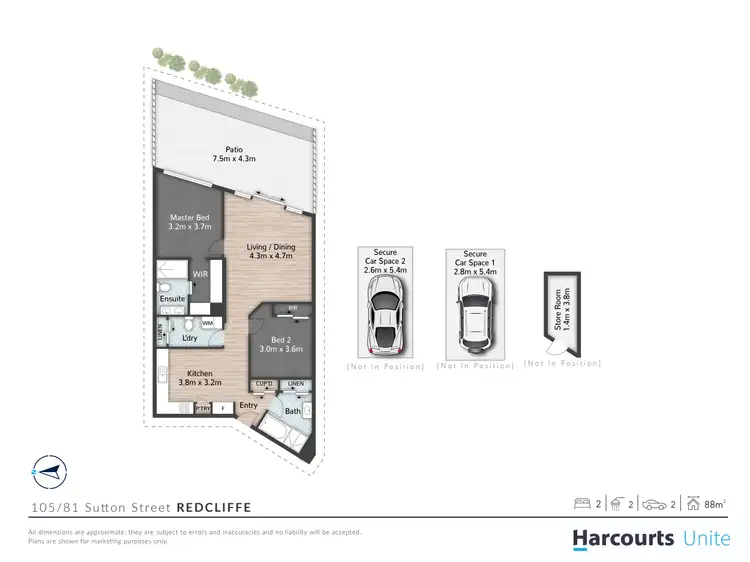 Floorplan of Homely unit listing, 105/81 Sutton Street, Redcliffe QLD 4020