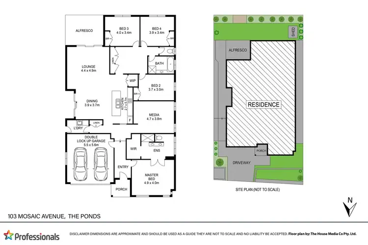 Floorplan of Homely house listing, 103 Mosaic Avenue, The Ponds NSW 2769