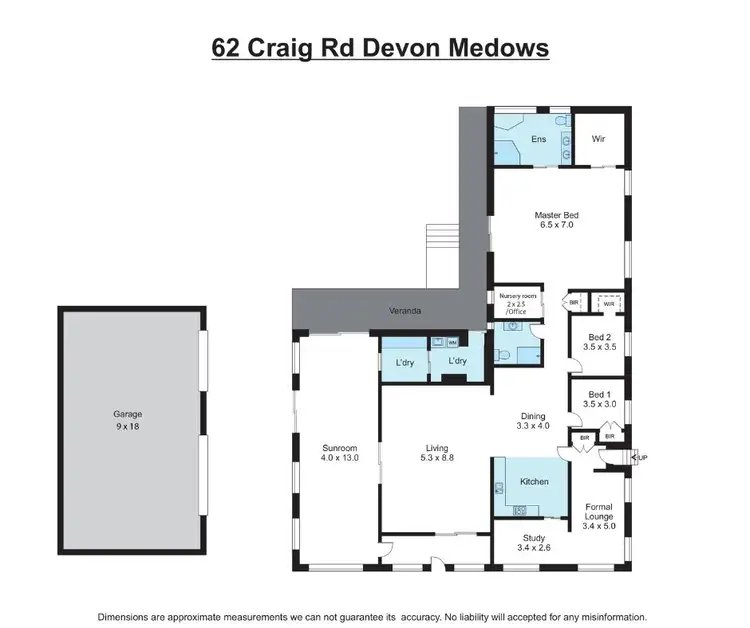 Floorplan of Homely rural property listing, 62 Craig Road, Devon Meadows VIC 3977