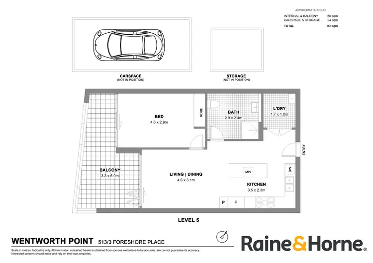 Floorplan of Homely apartment listing, 513/3 Foreshore Place, Wentworth Point NSW 2127