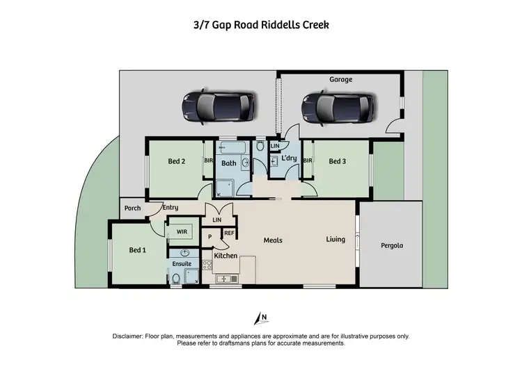 Floorplan of Homely unit listing, 3/7 Gap Road, Riddells Creek VIC 3431
