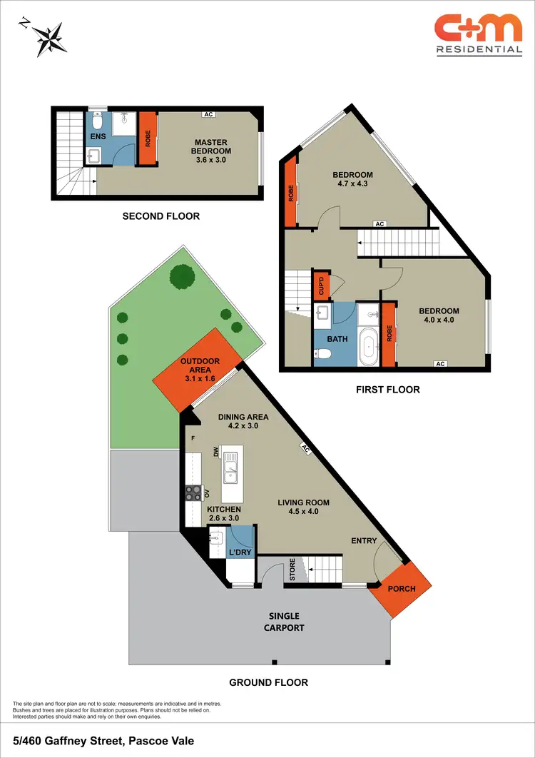 Floorplan of Homely townhouse listing, 5/460 Gaffney Street, Pascoe Vale VIC 3044