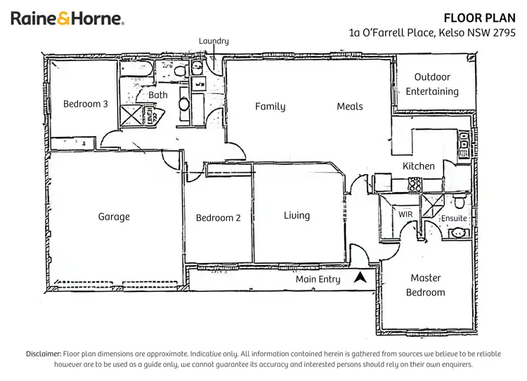 Floorplan of Homely house listing, 1A O'Farrell Place, Kelso NSW 2795