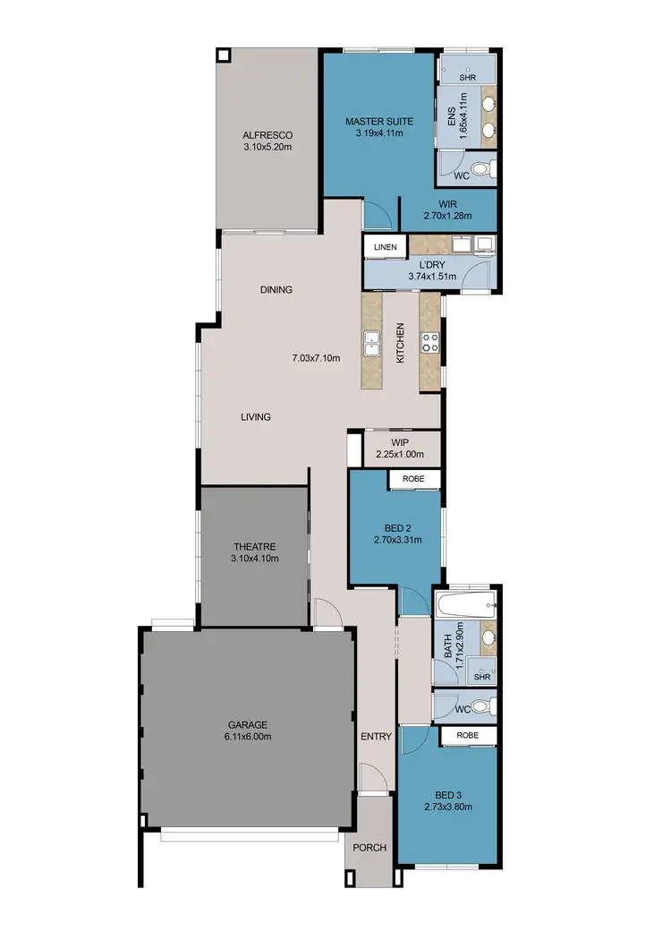 Floorplan of Homely house listing, 23 Woodville Road, Haynes WA 6112