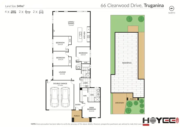 Floorplan of Homely house listing, 66 Clearwood Drive, Truganina VIC 3029