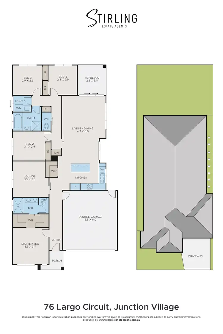 Floorplan of Homely house listing, 76 Largo Circuit, Junction Village VIC 3977