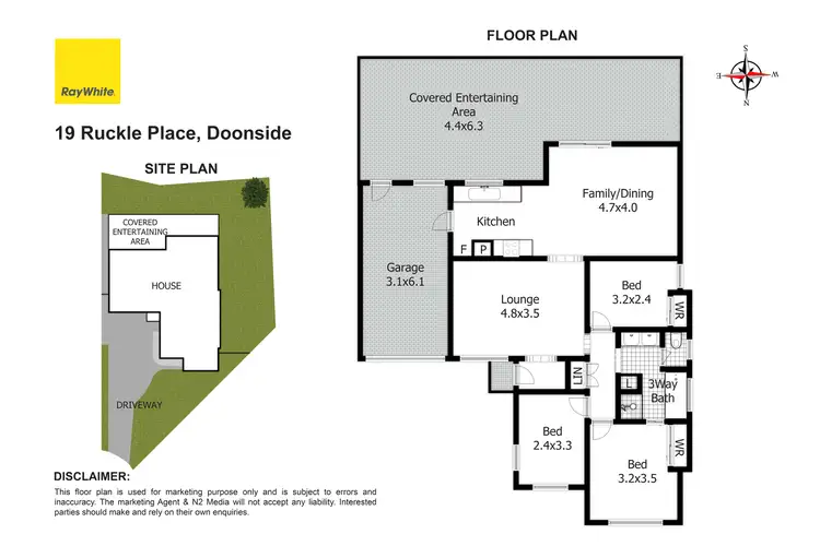 Floorplan of Homely house listing, 19 Ruckle Place, Doonside NSW 2767