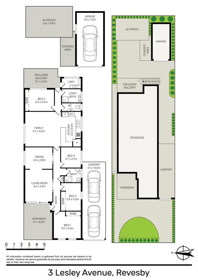Floorplan of Homely house listing, 3 Lesley Avenue, Revesby NSW 2212