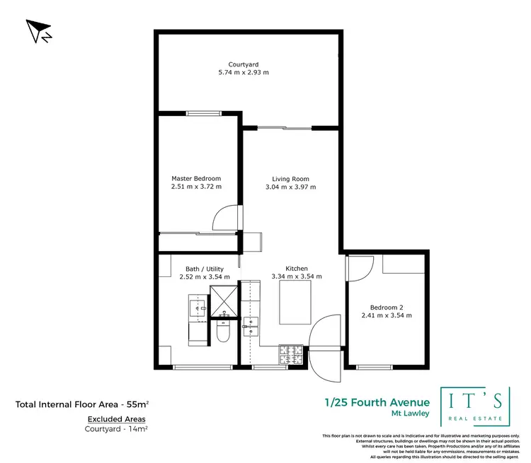 Floorplan of Homely house listing, 1/25 Fourth Avenue, Mount Lawley WA 6050