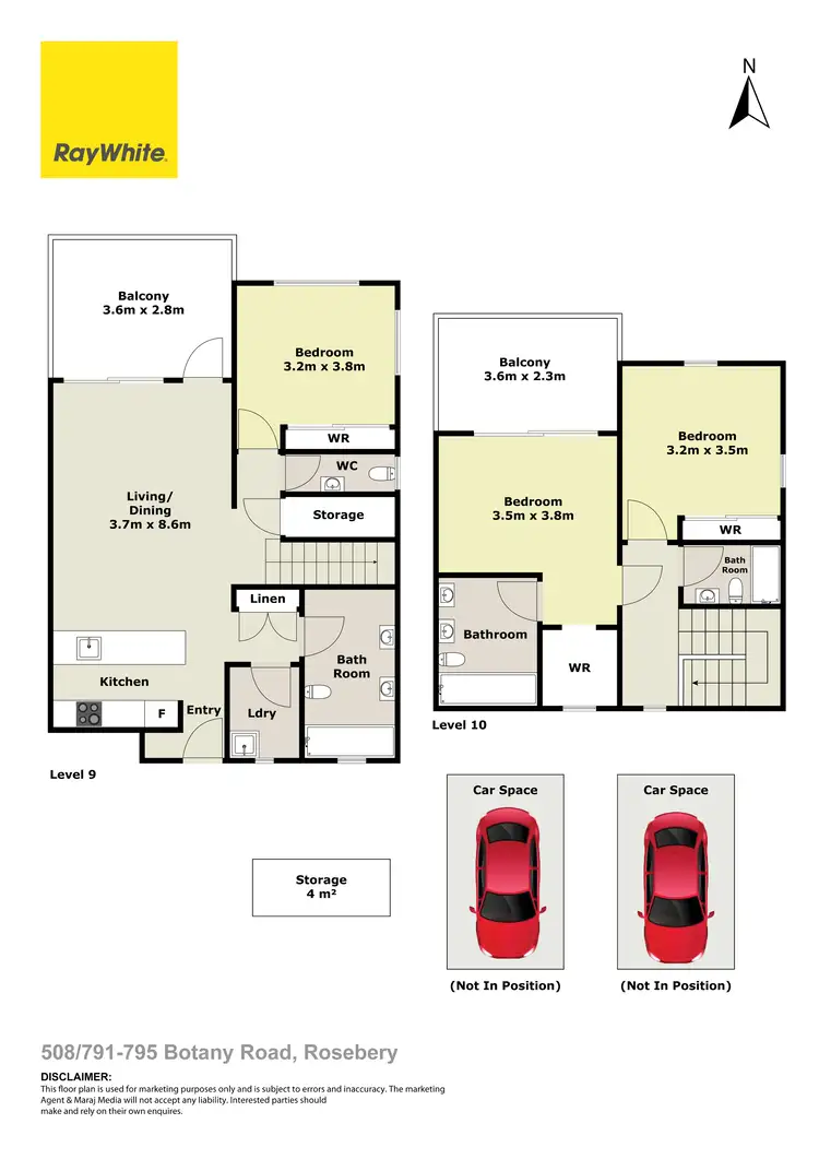 Floorplan of Homely apartment listing, 508/791-795 Botany Road, Rosebery NSW 2018