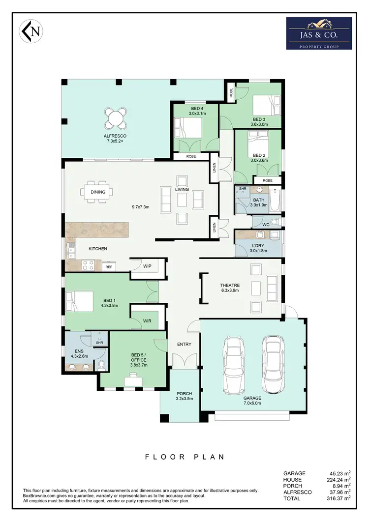 Floorplan of Homely house listing, 10 Domina Turn, Caversham WA 6055