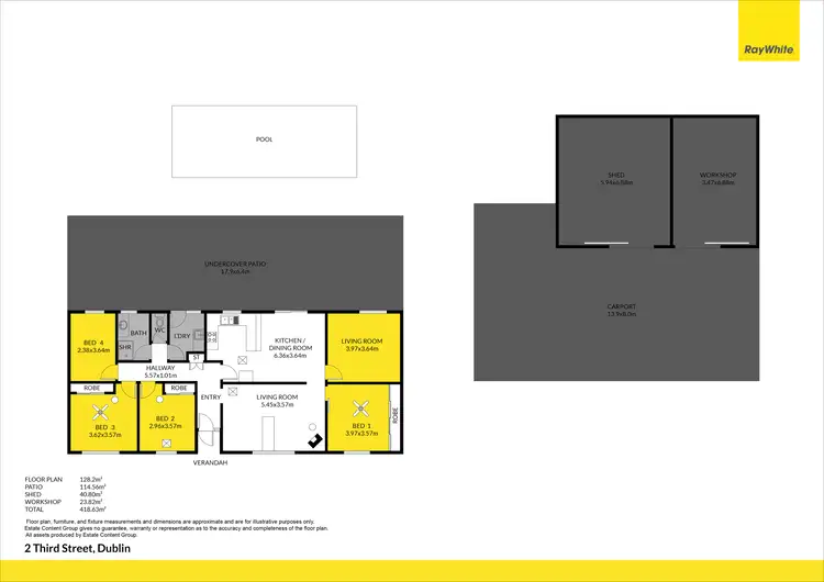 Floorplan of Homely house listing, 2 Third Street, Dublin SA 5501