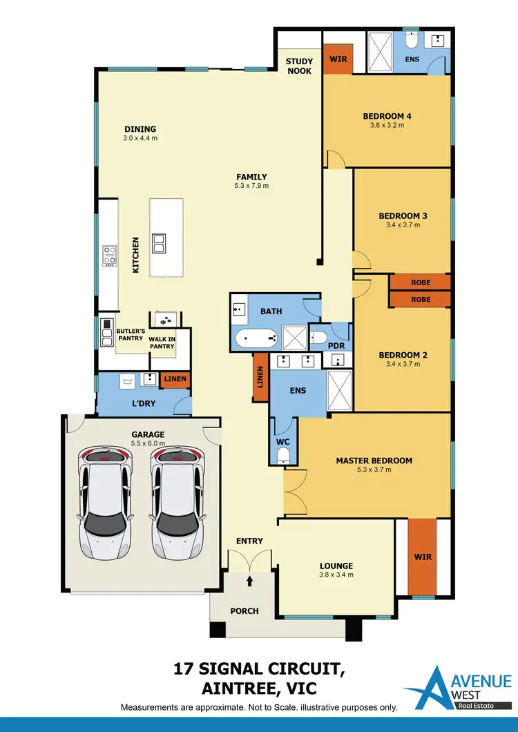 Floorplan of Homely house listing, 17 Signal Circuit, Aintree VIC 3336