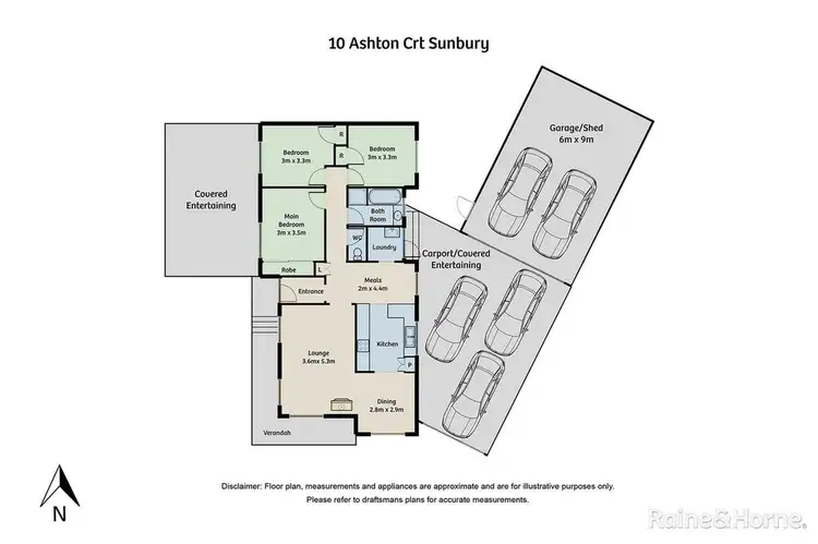 Floorplan of Homely house listing, 10 Ashton Street, Sunbury VIC 3429