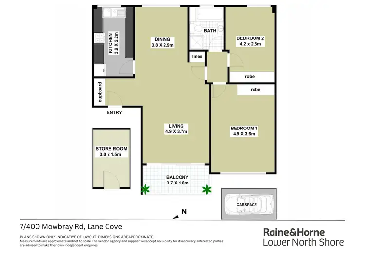 Floorplan of Homely apartment listing, 7/400 Mowbray Road, Lane Cove NSW 2066