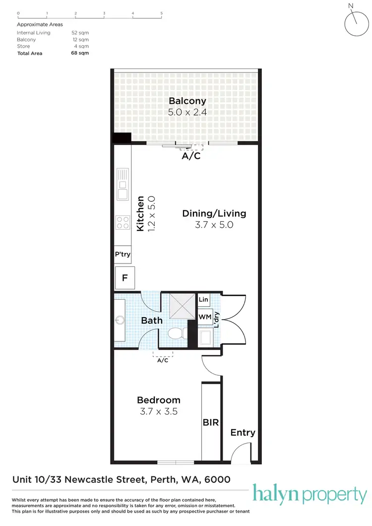 Floorplan of Homely apartment listing, 10/33 Newcastle Street, Perth WA 6000