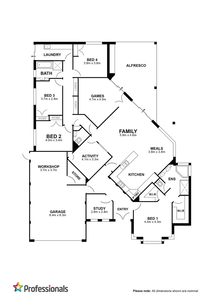 Floorplan of Homely house listing, 38 Halcyon Way, Atwell WA 6164