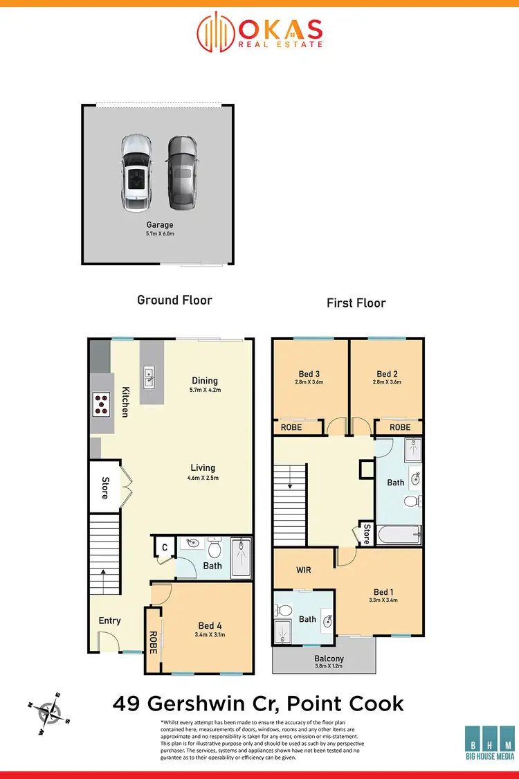 Floorplan of Homely house listing, 49 Gershwin Crescent, Point Cook VIC 3030