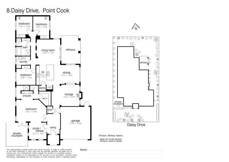 Floorplan of Homely house listing, 8 Daisy Drive, Point Cook VIC 3030
