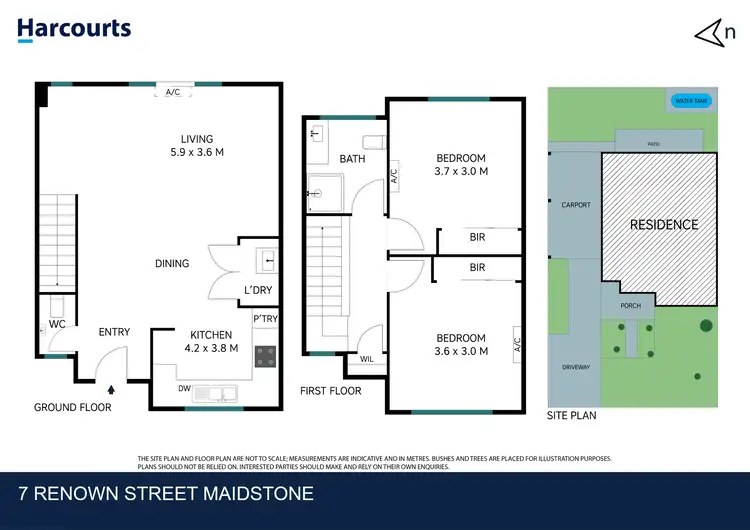 Floorplan of Homely townhouse listing, 7 Renown Street, Maidstone VIC 3012