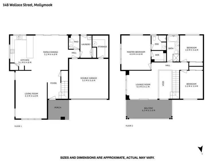 Floorplan of Homely house listing, 14B Wallace Street, Mollymook NSW 2539
