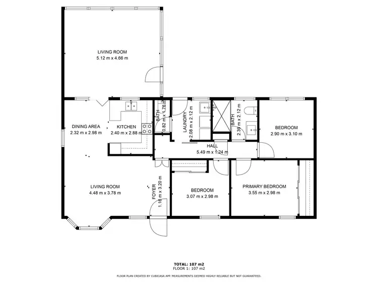 Floorplan of Homely house listing, 36 Waratah Drive, Camillo WA 6111