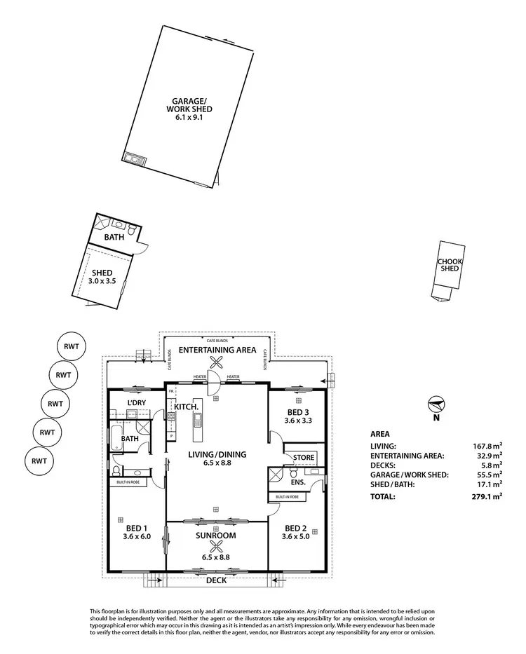 Floorplan of Homely house listing, 12 Herrmanns Landing, Nildottie SA 5238