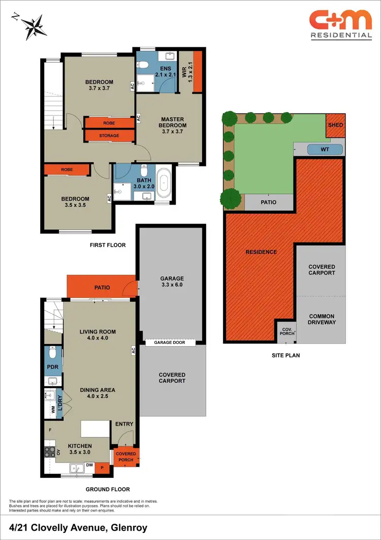 Floorplan of Homely townhouse listing, 4/21 Clovelly Avenue, Glenroy VIC 3046