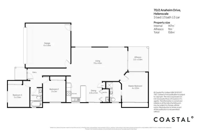 Floorplan of Homely villa listing, 70/2-6 Anaheim Drive, Helensvale QLD 4212