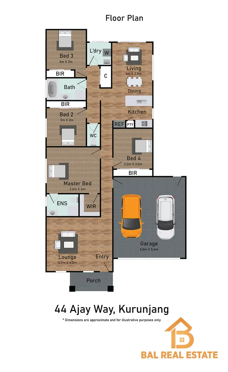 Floorplan of Homely house listing, 44 Ajay Way, Kurunjang VIC 3337