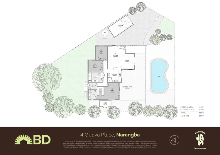 Floorplan of Homely house listing, 4 Guava Place, Narangba QLD 4504