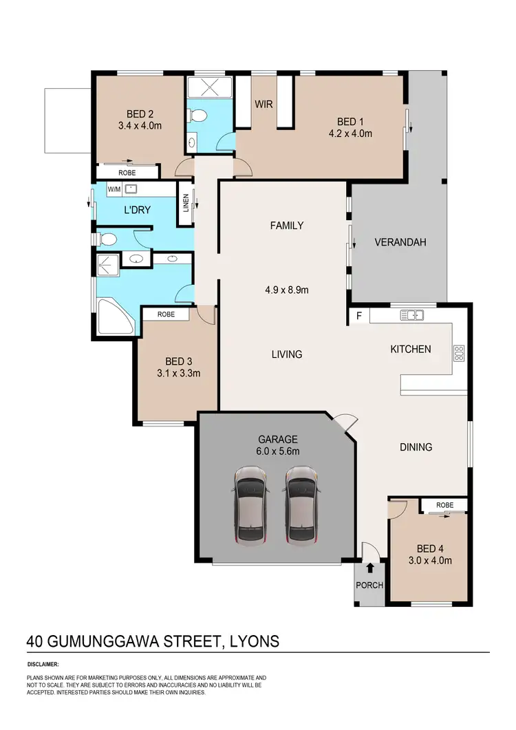 Floorplan of Homely house listing, 40 Gumunggwa Street, Lyons NT 810