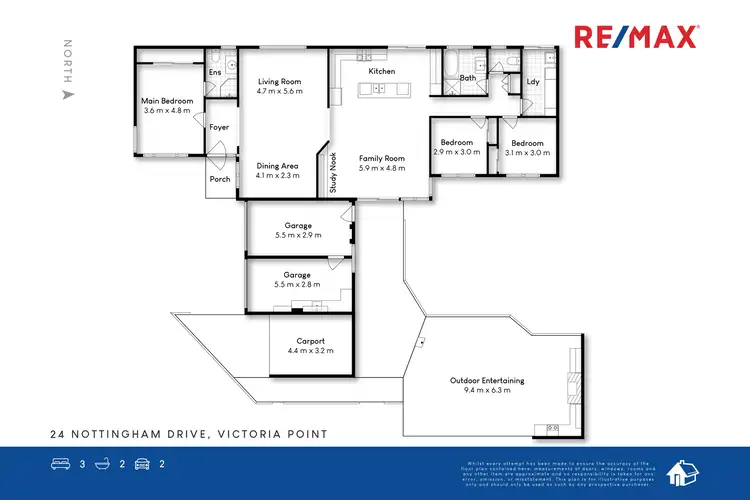 Floorplan of Homely house listing, 24 Nottingham Drive, Victoria Point QLD 4165