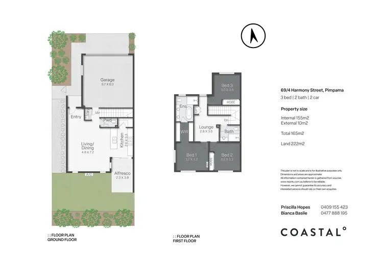 Floorplan of Homely townhouse listing, 69/4 Harmony Street, Pimpama QLD 4209