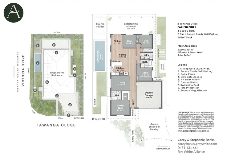 Floorplan of Homely house listing, 2 Tawanga Close, Pacific Pines QLD 4211