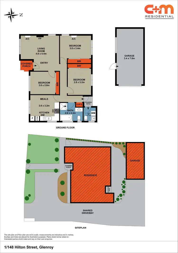 Floorplan of Homely house listing, 1/148 Hilton Street, Glenroy VIC 3046